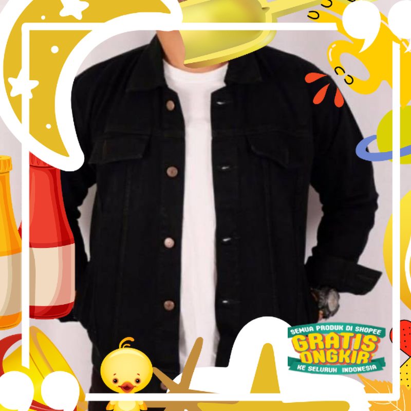 WAREHOUSE MENS PLAIN JEANS JACKET - DENIM JEANS - MENS JEANS - PICTURED JEANS JACKET - LEVIS JACKET 