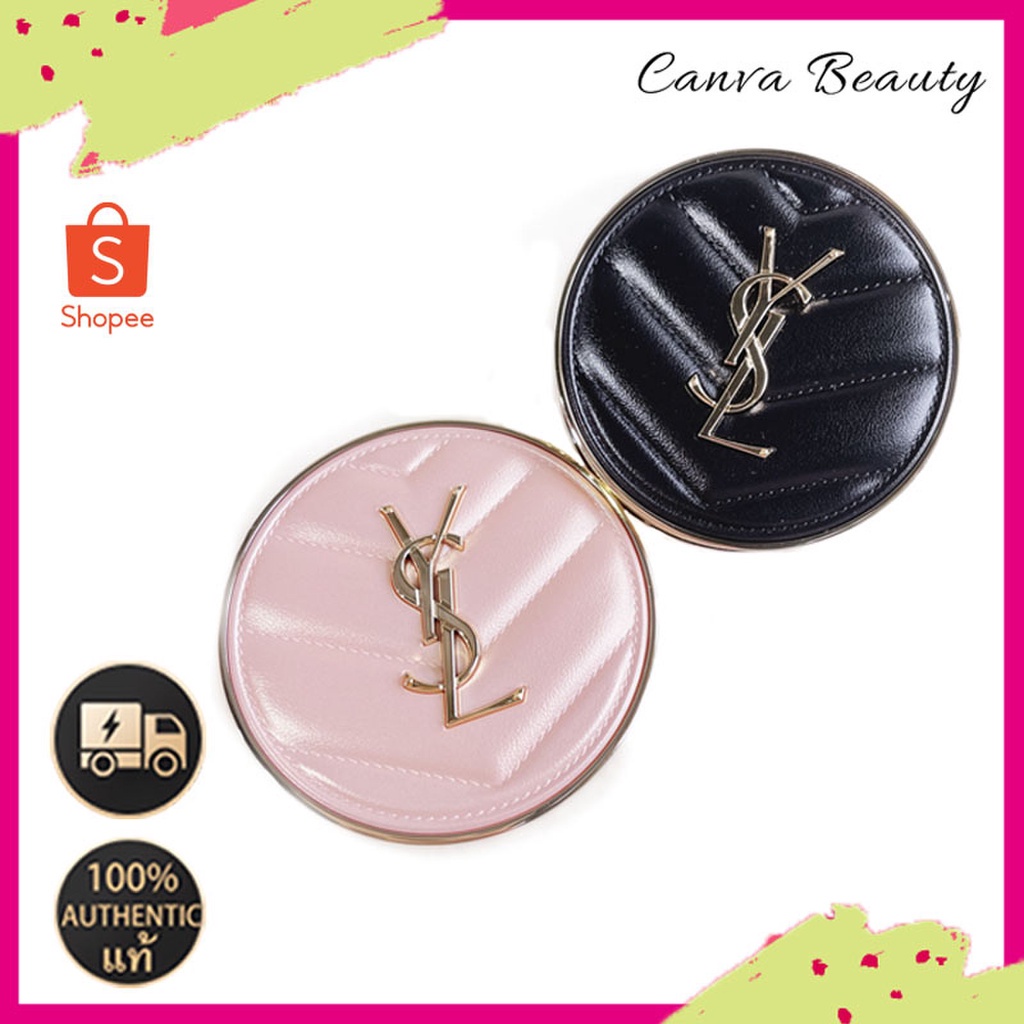 🎀YSL Le Cushion Encre de Peau #B10 #B20🤞/ysl foundation/ysl le cushion pink 12g/ysl le cushion black