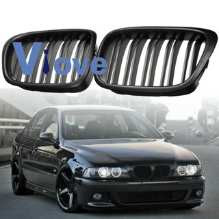 กระจังหน้ากันชนหน้ารถยนต์ สีดําด้าน แบบเปลี่ยน สําหรับ BMW E39 5 Series 525 528 1995-2004