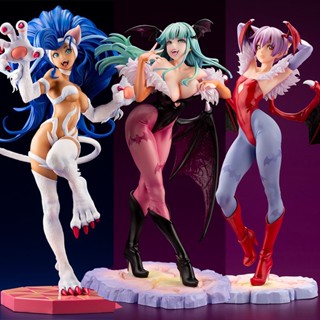 Darkstalkers Bishoujo ฟิกเกอร์ อนิเมะสาวเซ็กซี่ Felicia Lilith Vampire Morrigan Aensland Morrigan