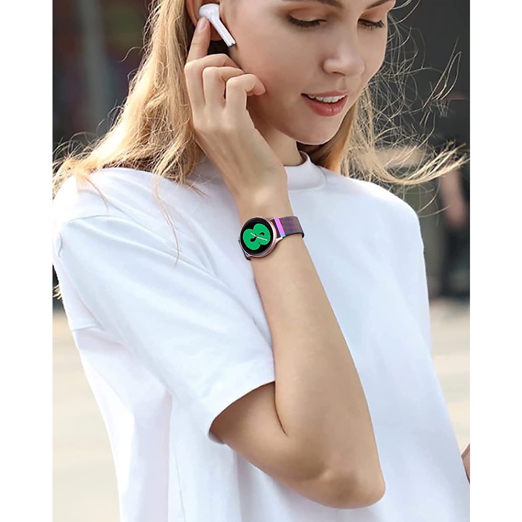 สําหรับ Huami Amazfit GTS 4 MINI 2 2e 3 ห่วงแม่เหล็ก โลหะ Milanese สายนาฬิกาข้อมือ