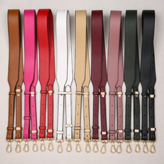 สายสะพายกระเป๋าหนังแท้ หนัง PU ปรับได้ ปรับระดับได้ Leather Shoulder Sling Strap Replacement