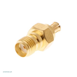 【seve*】อะแดปเตอร์เชื่อมต่อ Sma Female To MCX Male Plug Straight RF Coaxial