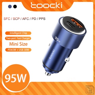 Toocki อะแดปเตอร์ที่ชาร์จในรถยนต์ 95W Type C USB PD65W ชาร์จเร็ว สําหรับแล็ปท็อป แท็บเล็ต โทรศัพท์