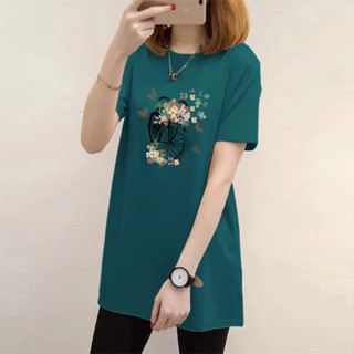 韩版大码女装衣服上衣简约气质t恤女 Women tops Short Sleeve Summer New Korean shirt women black t shirt Round Neck Loose Top Fashion tshirt woman top