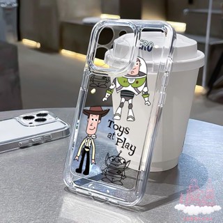 เคสโทรศัพท์มือถือแบบนิ่ม TPU ใส กันกระแทก กันรอยกล้อง ลาย Toy Story สําหรับ iPhone 14 11 13 12 Pro Max 7 8 Plus XR X XS SE 2022