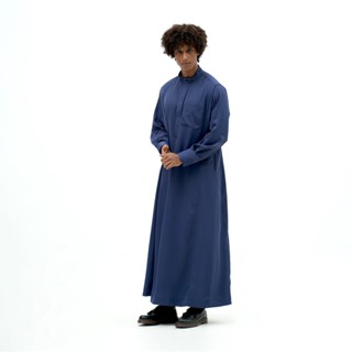 Roughneck GS016 เสื้อเชิ้ตยีน สีเข้ม Al-Thawb Gamis