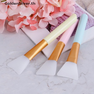 Goldensilver แปรงแต่งหน้า ซิลิโคน สีเงิน สําหรับดูแลผิวหน้า