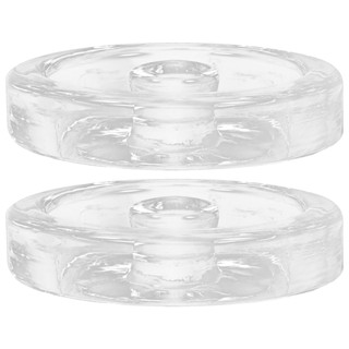 2pcs Smooth Clear Fermenting Lids Glass Fermentation Weights Fermenting Lids Fermentation Lid Glass Weights Fermenting Jar Pickle Jar Lids Transparent Fermenting Lids for Daily Use