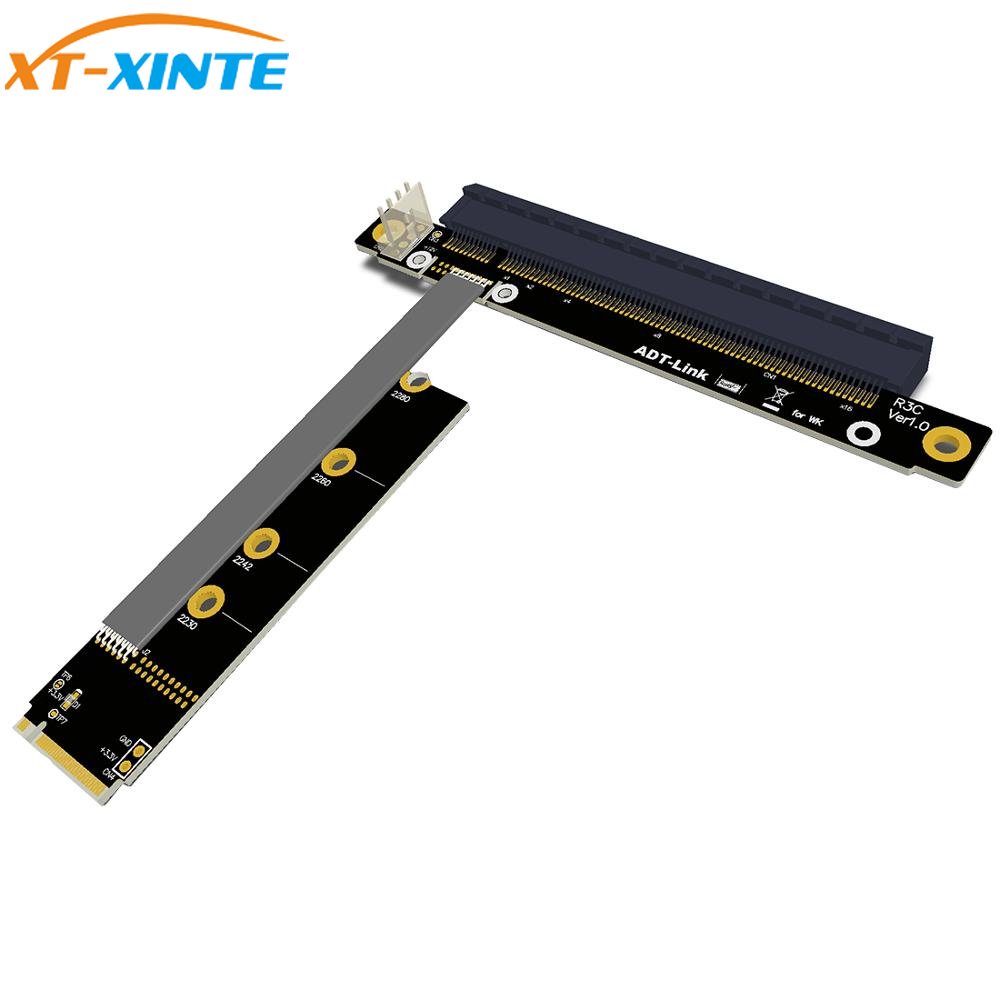 สายเคเบิลอะแดปเตอร์ M.2 เป็น PCIe 16x สําหรับการ์ดจอ GTX1080Ti Gen3.0 PCI-e x16 NVME M2 2230 2242 22
