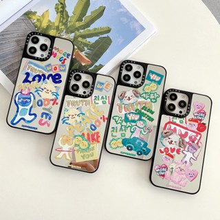 Casetify เคสโทรศัพท์มือถือกระจก ลายลูกสุนัขกราฟฟิตี้ สําหรับ iPhone 14 13 12 11 Pro MAX IX XS MAX XR