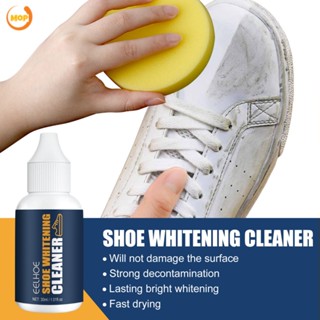 [ราคาต่ำ] White Shoe Foam Cleaner 30Ml Shoes Whitening Cleaner ขจัดสิ่งสกปรกและสีเหลืองออกจากรองเท้า30Ml [MOP]