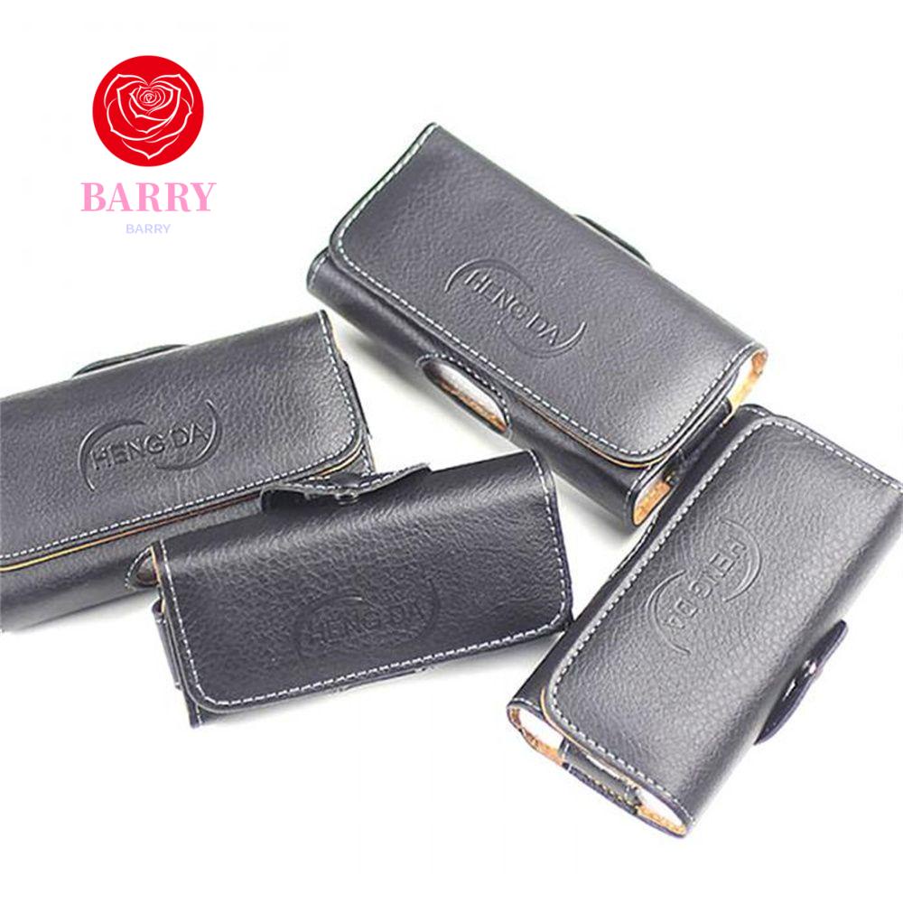 Barry กระเป๋าใส่โทรศัพท์มือถือ หนัง Pu 2.6-6.0 นิ้ว เข็มขัด กันตก ซองใส่โทรศัพท์ หัวเข็มขัดแม่เหล็ก กระเป๋าคาดเอว