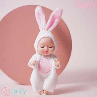 Lanfy ตุ๊กตาเด็กผู้หญิงนอนหลับ ของขวัญวันเกิด คาวาอี้ พร้อมเสื้อผ้า DIY ของเล่น ตุ๊กตา มินิ ตุ๊กตา ปลอบประโลม ตุ๊กตาแฟชั่นเด็ก ตุ๊กตาเด็กใหม่