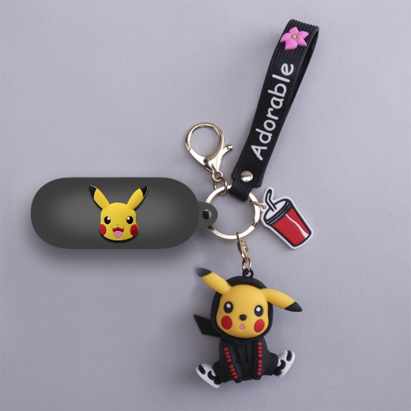 For Sony WF-C700N Case Cartoon Pokémon Pikachu Keychain Pendant Silicone Soft Case Sony WF-C500 / WF