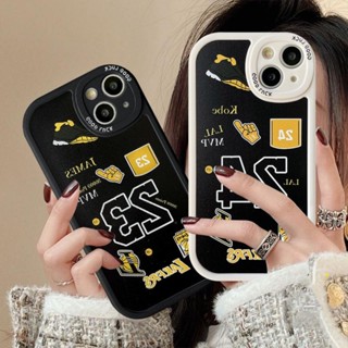 เคสโทรศัพท์มือถือ TPU แบบนิ่ม พิมพ์ลาย N.B.A Lakers Kobe James สําหรับ IPhone 11 7 8 6 6s Plus 13 12 14 11 Pro MAX 14 Plus XR X XS MAX SE 2020
