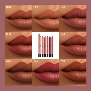 Inspired Muse Mist Velvet Lipliner กันน้ํา ติดทนนาน ลิปสติก ปากกา 8 สี กํามะหยี่ แมตต์ ดินสอเขียนขอบปาก คอนทัวร์ ลิป เครื่องสําอางสําหรับผู้หญิง