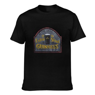 เสื้อยืด แบบนิ่ม พิมพ์ลายเบียร์ Guinness Extra Stout Beer ตลก แปลกใหม่