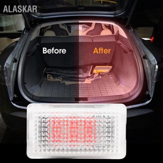 ALASKAR 4 Pcs ไฟ LED ภายในหลอดไฟ Trunk Frunk ประตู Puddle Foot Well ชุดหลอดไฟสำหรับ Tesla รุ่น 3 YS X