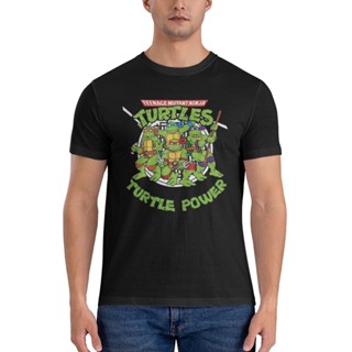 เสื้อยืด ทรงหลวม ลายการ์ตูนเต่านินจา Tmnt ตลก สําหรับวัยรุ่น