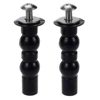 2pcs Fitting Universal Easy Installation Stainless Steel Repair Tools Top Mount Expanding Rubber Toilet Seat Bolts