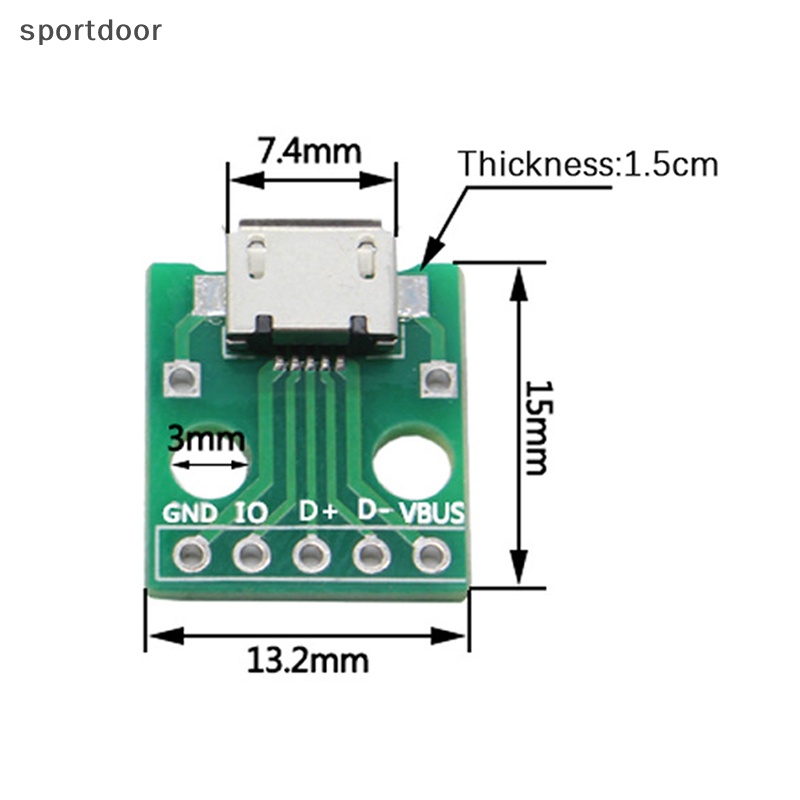 บอร์ดแปลง USB Type C เป็น DIP Type B PCB USB-01 แบบมีสายโดยเฉพาะ
