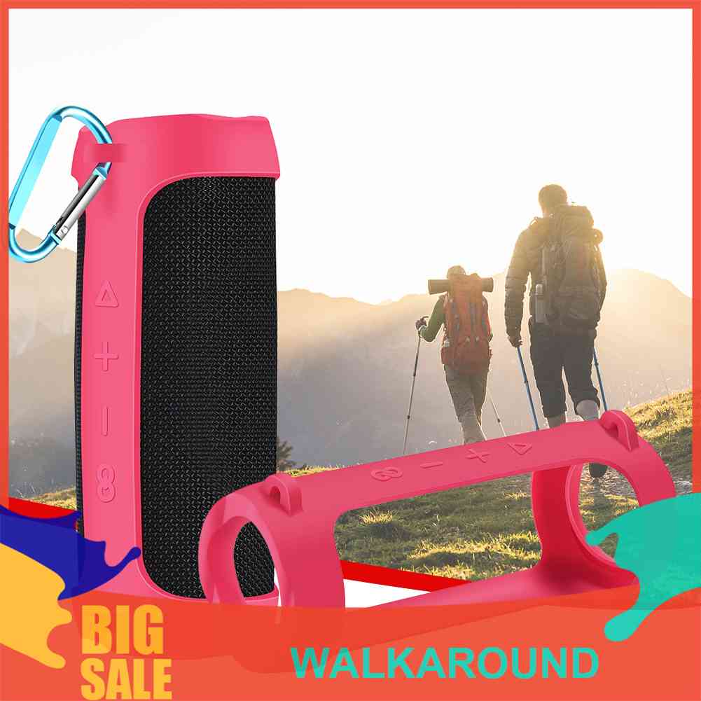 กระเป๋าเคสซิลิโคน พร้อมคาราบิเนอร์ สําหรับลําโพงไร้สาย JBL Flip 6 Flip 5