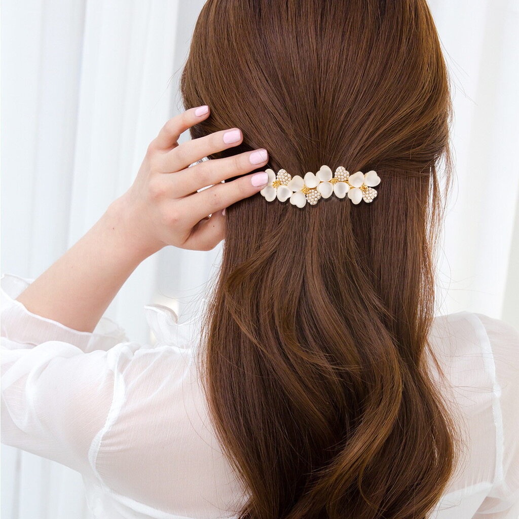 MYPINK 💕คลิปติดผม คลิปหนีบผมโอปอล เรียบ หรู ดูดี กิ๊บติดผมผู้หญิง - รูปที่ 3