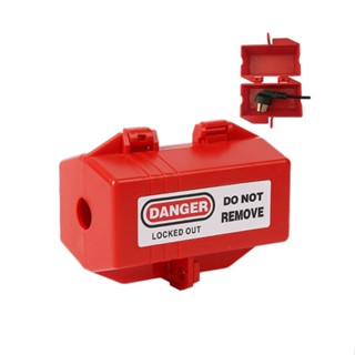 Red Hard Thickened Insulation Eye Catching Highly Visible Electrical Outlets Plug Lockout Device