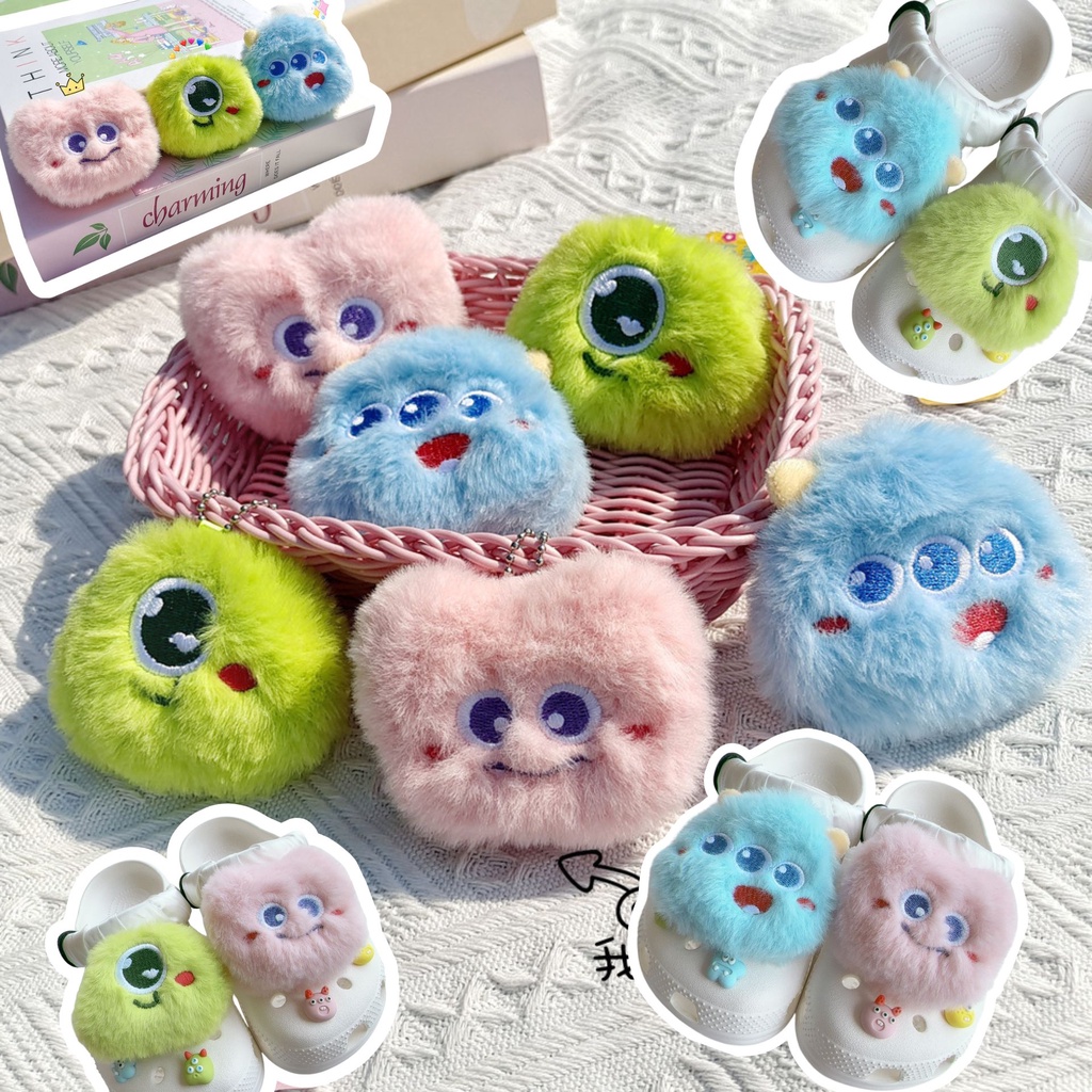 8 ชิ้นน่ารักการ์ตูนตุ๊กตามอนสเตอร์รองเท้าหัวเข็มขัด DIY Charm อุปกรณ์เสริมรองเท้า - Monsters University Series