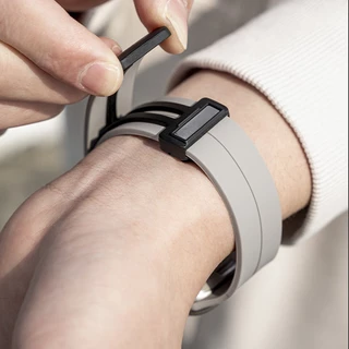 D Buckle Sport Band สายแม่เหล็กสําหรับ Apple Watch Series 11/10/9/8/7/SE/6/5/4/3/Ultra iWatch ขนาด 40/41/42/44/45/46/49 มม.