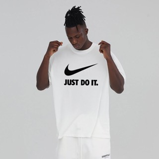 Nike เสื้อยืดลําลอง แขนสั้น พิมพ์ลายโลโก้ แบบแห้งเร็ว แฟชั่นสําหรับผู้ชาย และผู้หญิง