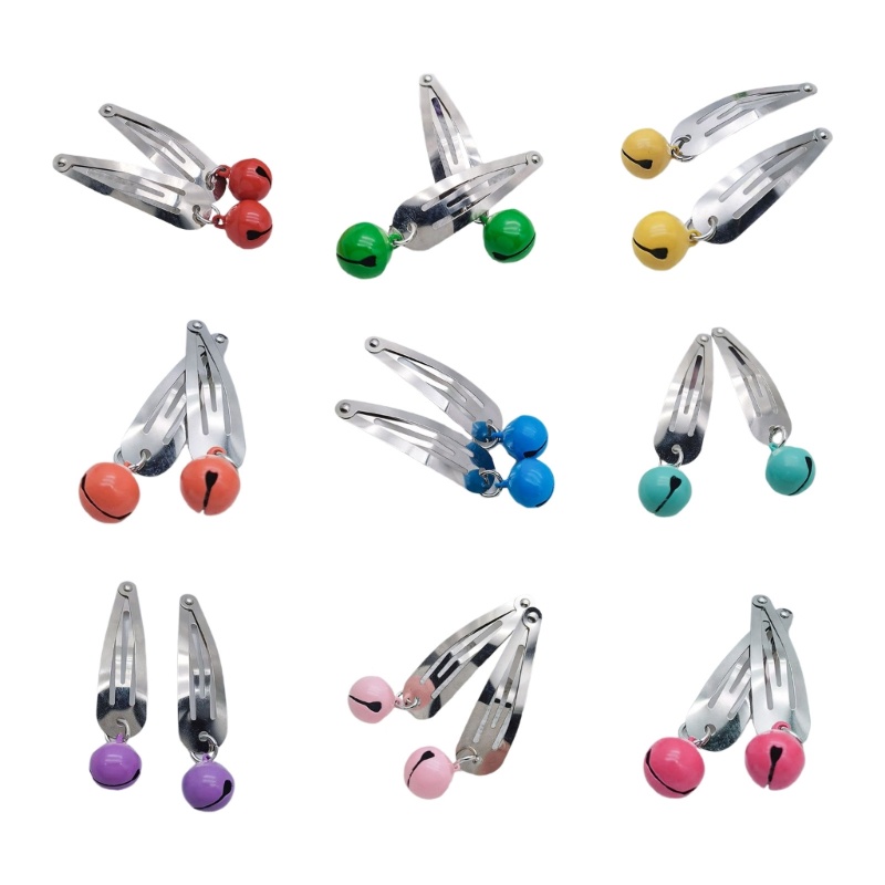 Miss* กิ๊บติดผมโลหะผสมเครื่องประดับผม Jingle Bell Hairpin Jingle Bell Hair Barrette