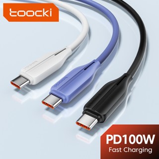 Toocki สายชาร์จ 100W Type C เป็น Type C ชาร์จเร็ว 6A USB Type C 2.4A USB-L