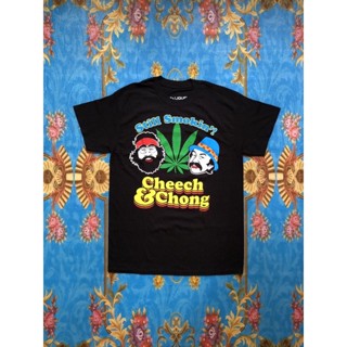 พร้อมส่ง ผ้าฝ้ายบริสุทธิ์ 🎸CHEECH &amp; CHONG เสื้อวง Cheech &amp; Chong สินค้านำเข้า ลิขสิทธิ์แท้ T-shirt