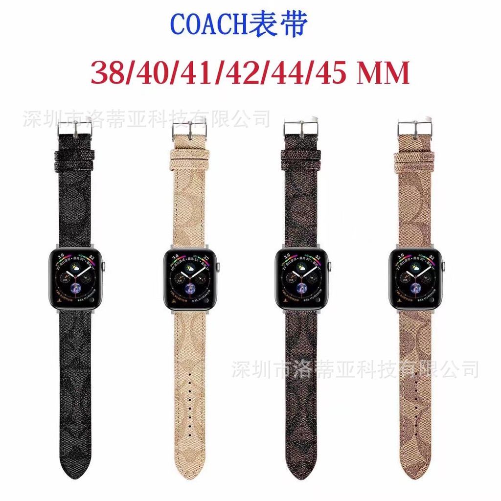 สายนาฬิกาข้อมือหนัง หรูหรา สําหรับ Apple Watch iwatch7 40 42 44 มม.