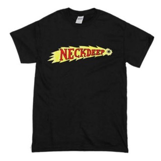 พร้อมส่ง ผ้าฝ้ายบริสุทธิ์ T-Shirt     BAND Neck Deep - Logo Life is not out   PRIA WANITA  BAJU DEWASA DAN ANAK  TSHIRT