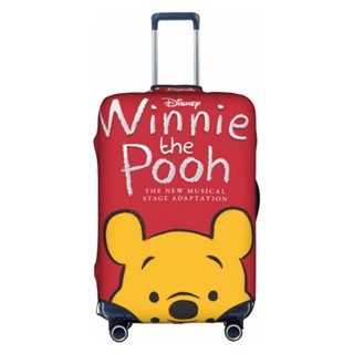 【พร้อมส่ง】ผ้าคลุมกระเป๋าเดินทาง ลายการ์ตูนดิสนีย์ Winne The Pooh แบบยืดหยุ่น ซักทําความสะอาดได้ ขนาด 18-32 นิ้ว