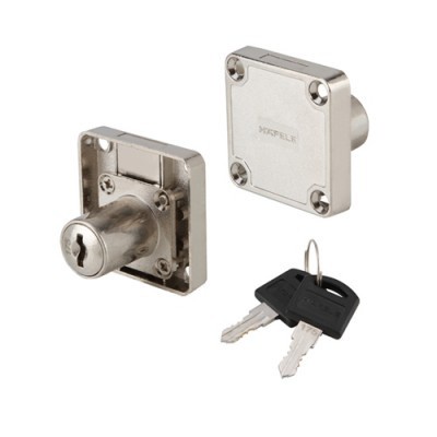 กุญแจริมล็อคลิ้นชัก HAFELEE 482.01.203 สีสแตนเลส