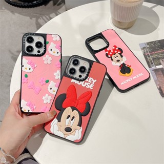 Casetifg เคสโทรศัพท์มือถือ ซิลิโคน TPU กันกระแทก ลายมิกกี้ 3D สําหรับ iPhone 11 12 13 14 Pro Max 14 plus X XS Max XR