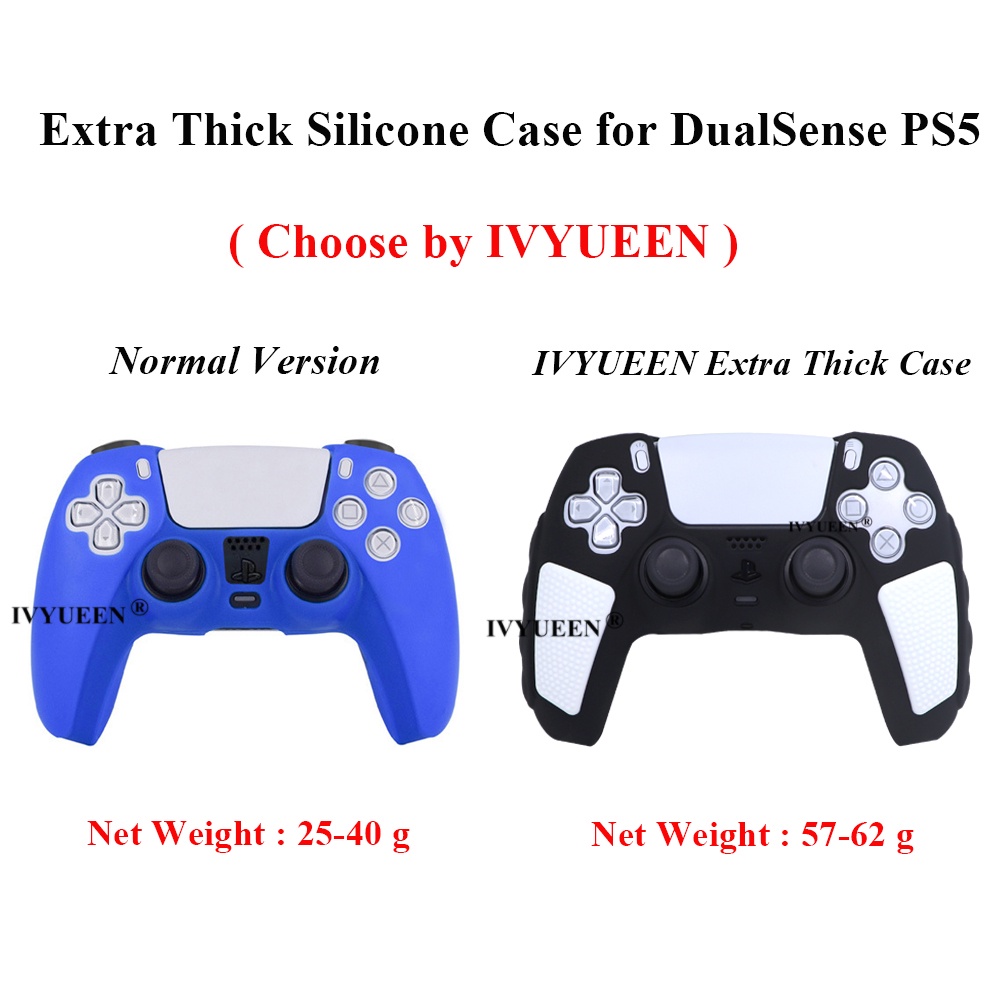 Ivyueen เคสยางซิลิโคน แบบหนาพิเศษ สําหรับจอย PlayStation 5 PS5