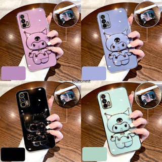 เคส Oppo A57 เคส Oppo A39 เคส Oppo A71 Casing Oppo A5 2020 Case Oppo A9 2020 Case Oppo A55 Case Oppo A77 A77S Case Oppo A57E Case Cool Anime Melody Cute Cartoon Vanity Mirror Kuromi Stand Holder With Metal Sheet Phone Cover Cassing Case TL โทรศัพท์มือถือ