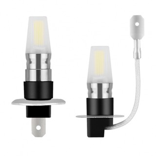 ⚡READYSTOCK⚡LED Fog Light Bulb AC 9-28V Aluminum Alloy + PC Fog Light High Power Milky White