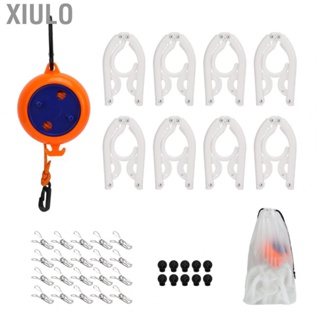 Xiulo Non Perforated Clothesline  Portable Clothes Hanging Rope Retractable  for Business Trip