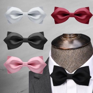 Bowtie Premium Diamond Point โบว์ทรงปลายแหลม พรีเมียม ผ้าอัดแข็งคงรูป (BOWTIE118)