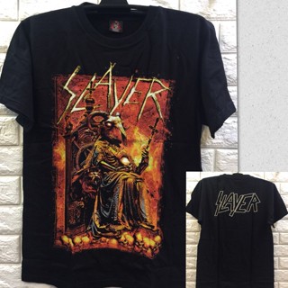 เสื้อยืดแขนสั้น พิมพ์ลายวงร็อคร็อค Slayer