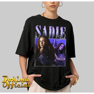 เสื้อยืด ผ้าฝ้าย พิมพ์ลาย Sadie Sink สไตล์วินเทจ สําหรับผู้ชาย และผู้หญิง