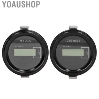 Yoaushop Excavator Electronic  Timer LCD Hour Meter for Caterpillar Heavy Equipment Parts Accessories 12V‑36V hot