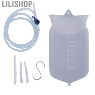 Lilishop Silicone  Bag Kit Portable  Douche Bag Home Colon Cleansing Bag Set 2L with Scale for Maintaining Individual