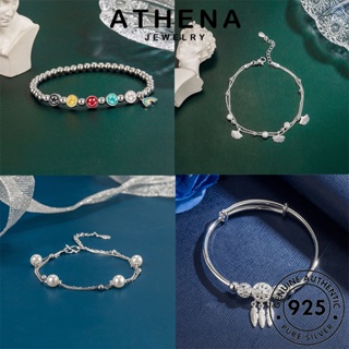 ATHENA JEWELRY เครื่องประดับ Silver ผู้หญิง เงิน มอยส์ซาไนท์ไดมอนด์ เรียบง่าย ผู้หญิง เครื่องประดับ กำไลข้อมือ แท้ แฟชั่น กำไล เกาหลี ต้นฉบับ 925 M055